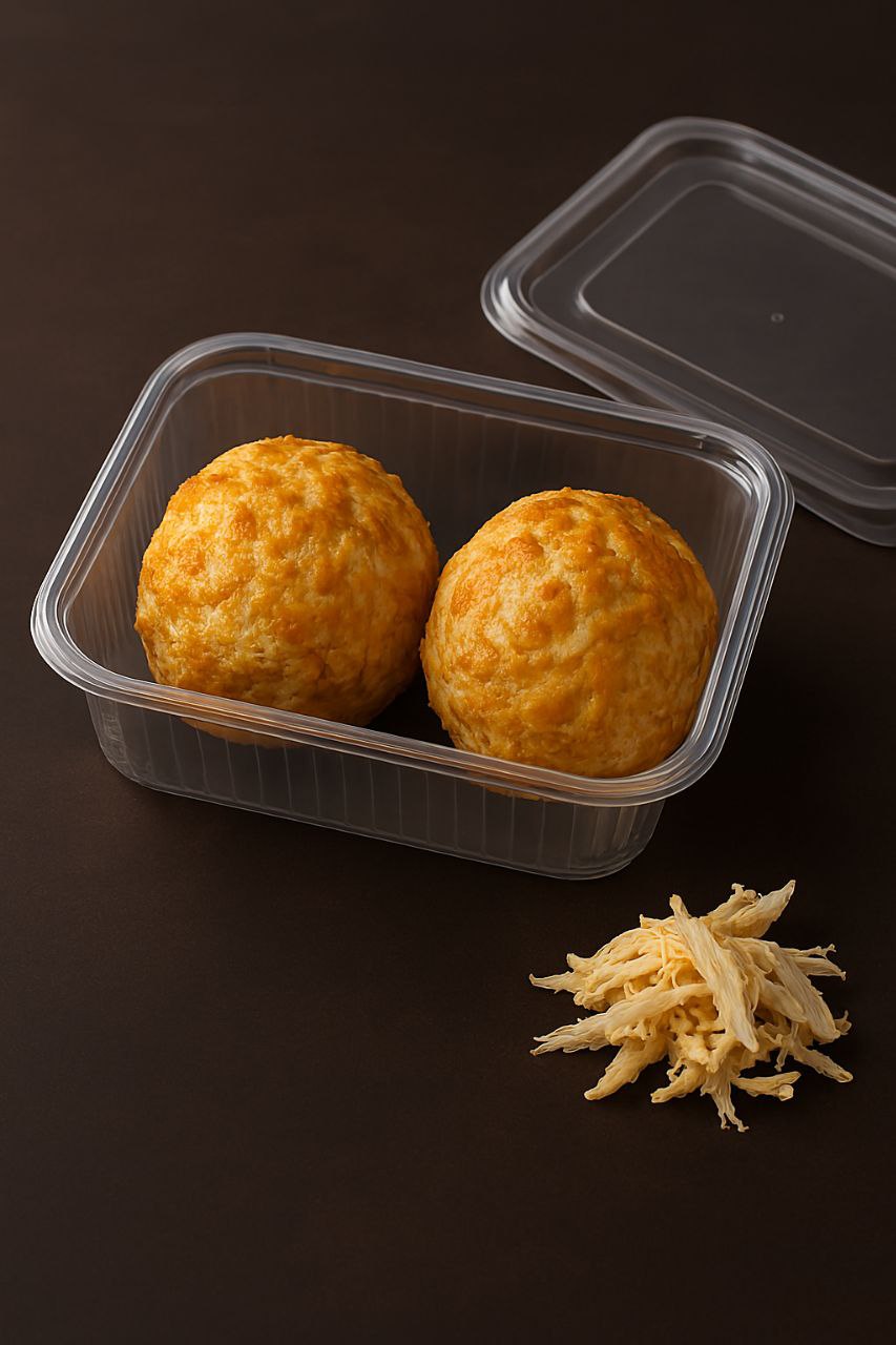 Bolota Proteica Recheada com Queijo