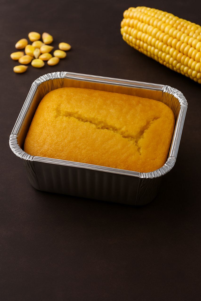 Bolo de Milho com Goiabada (Sem Açúcar)