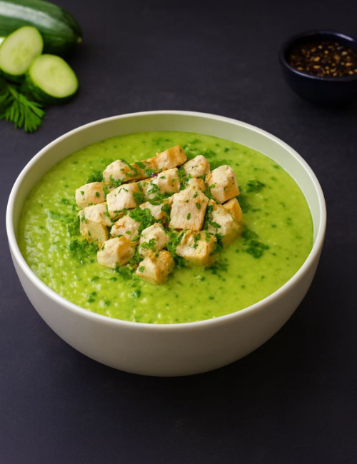 Creme de Abobrinha com Frango